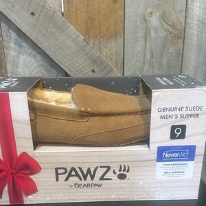 Bear Paws Men’s Genuine Suede Slipper - Chestnut